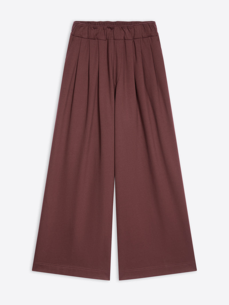 Dries Van Noten Pleated Sweatpants BURGUNDY