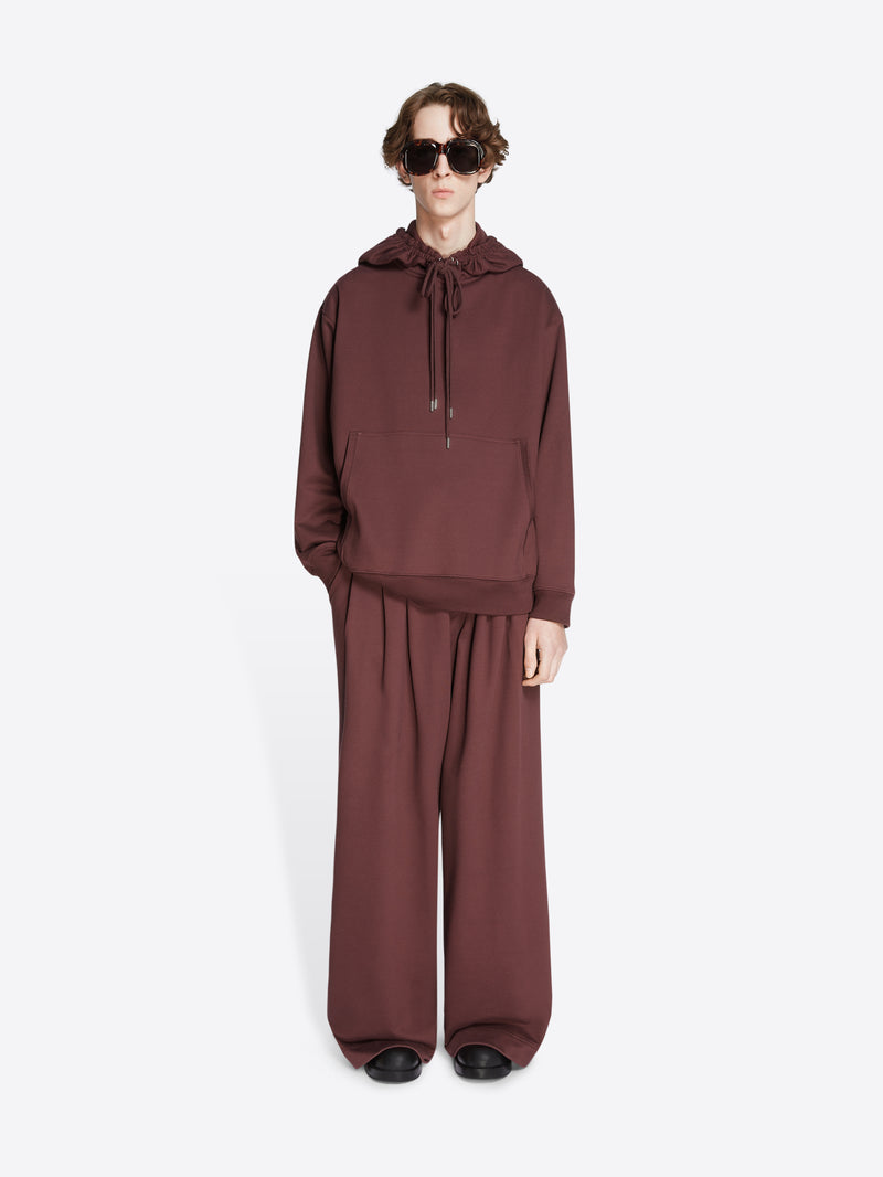 Dries Van Noten Pleated Sweatpants BURGUNDY