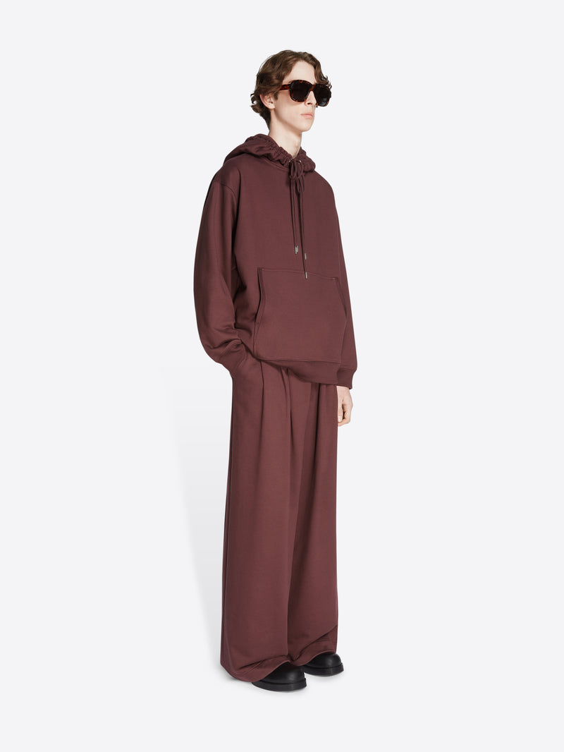 Dries Van Noten Pleated Sweatpants BURGUNDY