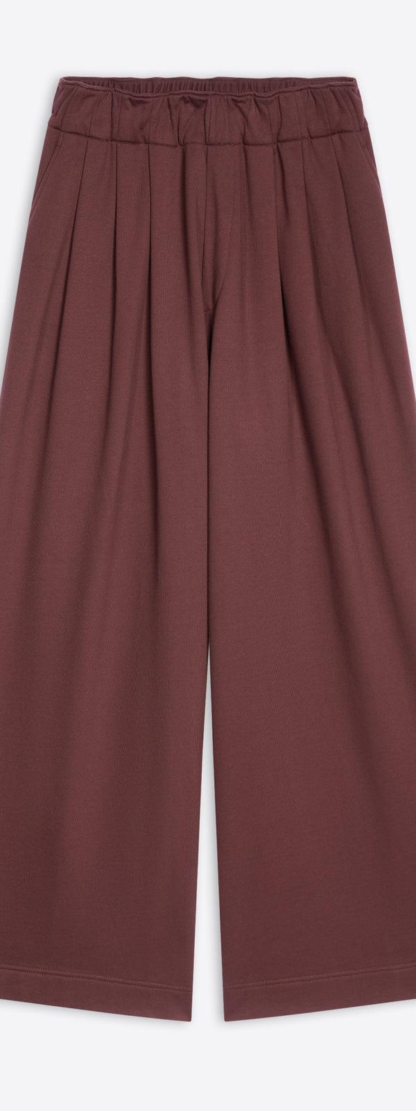 dries van noten Pleated sweatpants BURGUNDY