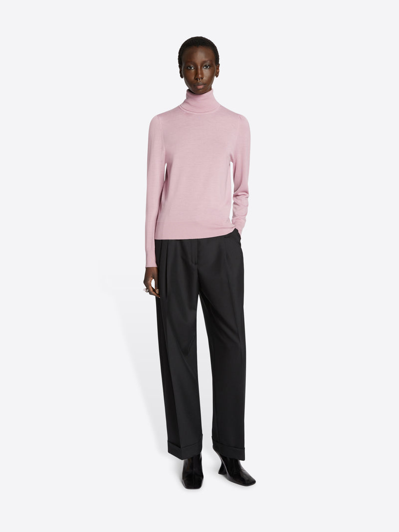 Dries Van Noten Pleated Wool Pants Black
