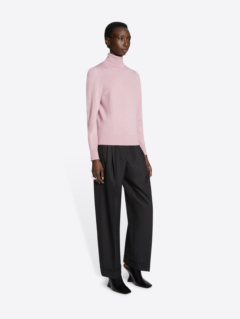 Dries Van Noten Pleated Wool Pants Black