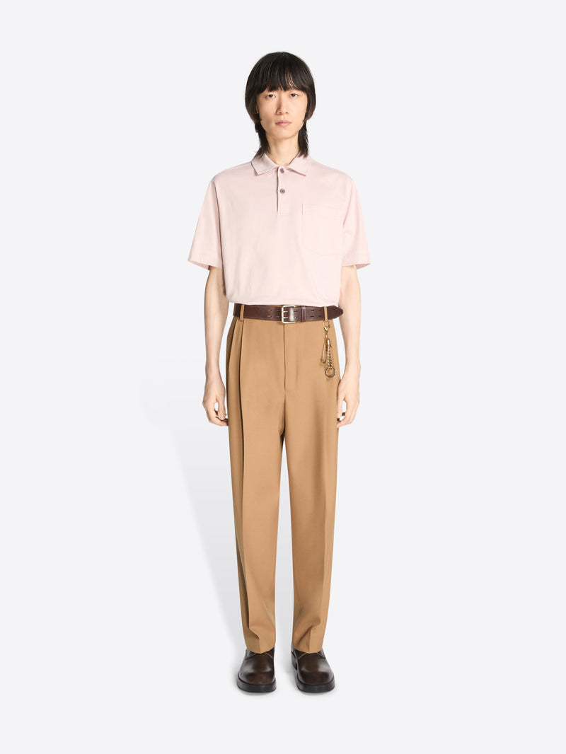 Dries Van Noten Pleated Wool Pants TAN