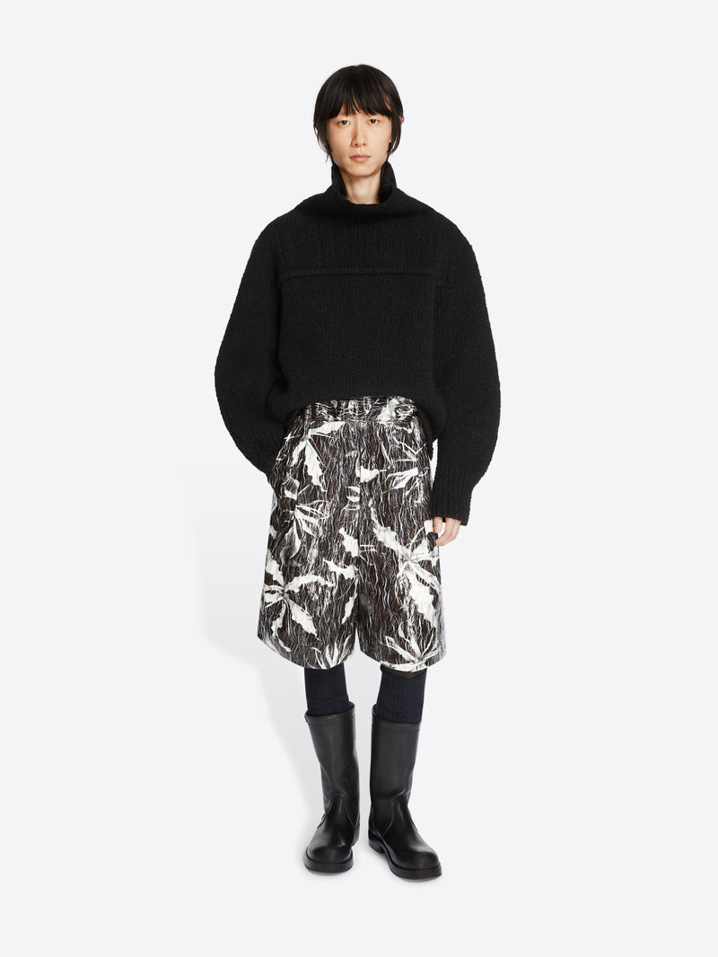 Dries Van Noten Printed Bermuda Shorts BLACK