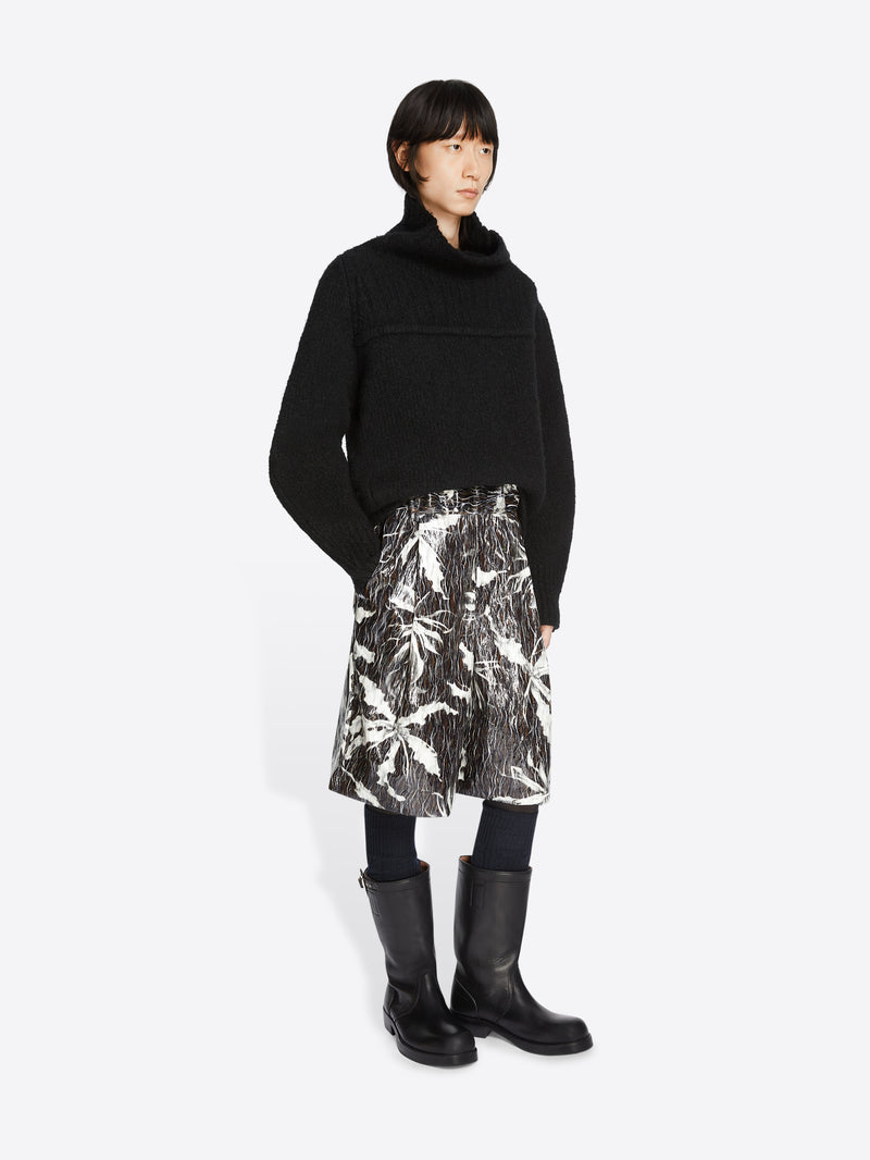 Dries Van Noten Printed Bermuda Shorts BLACK