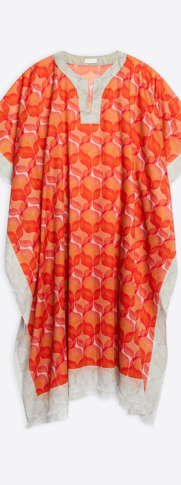 dries van noten Printed kaftan red