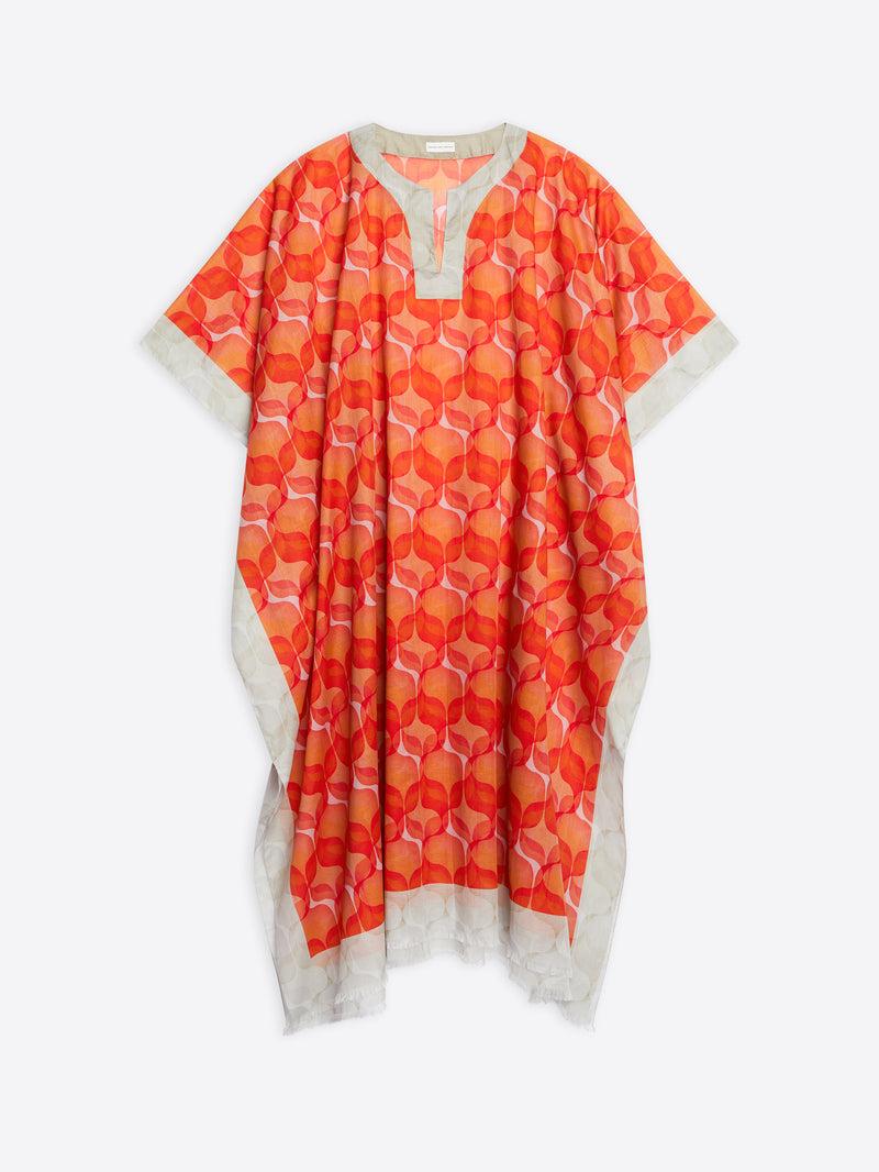 Dries Van Noten Printed Kaftan Red