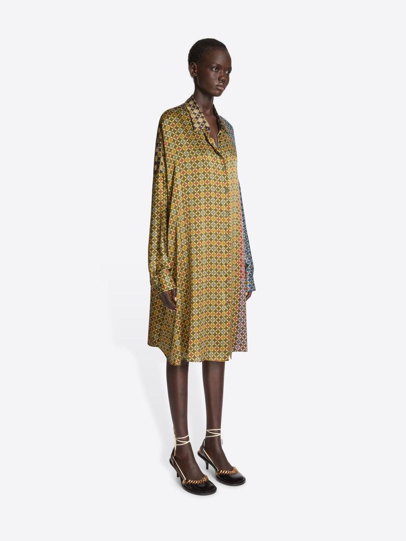 Dries Van Noten Printed Shirt Dress DESSIN A