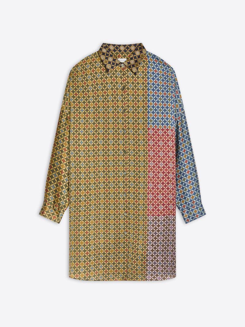 Dries Van Noten Printed Shirt Dress DESSIN A