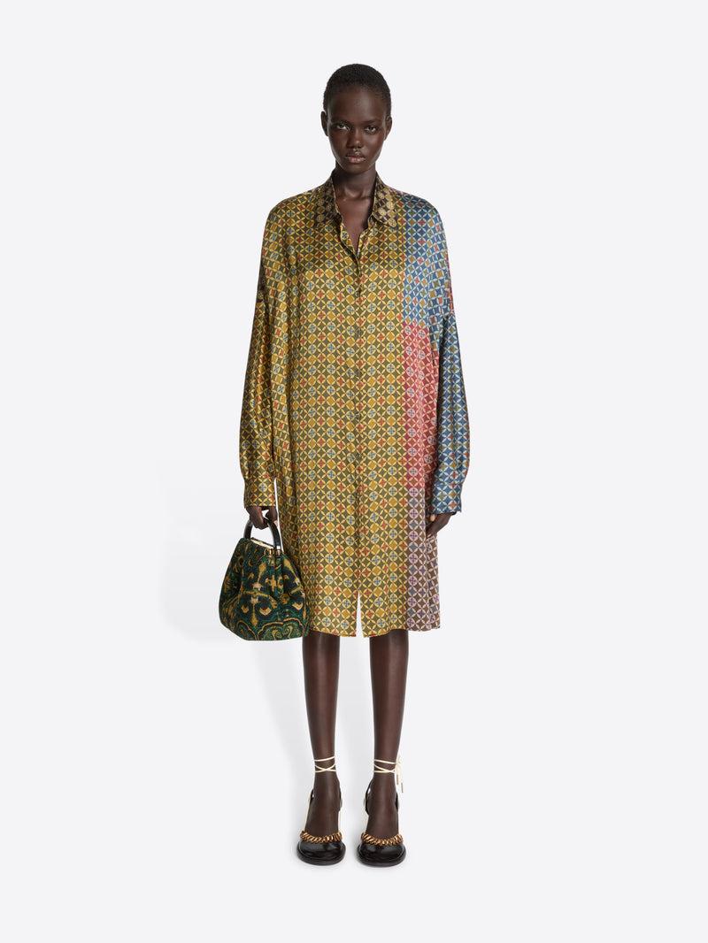 Dries Van Noten Printed Shirt Dress DESSIN A