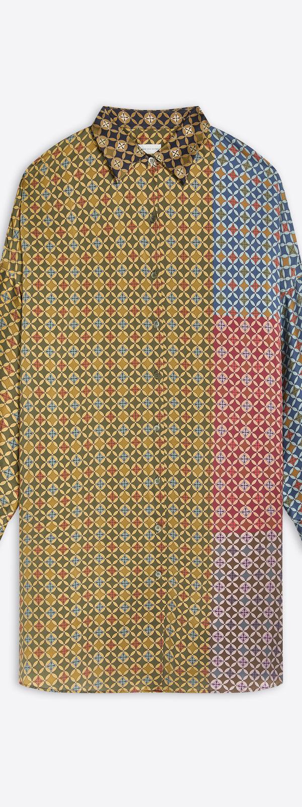 dries van noten Printed shirt dress DESSIN A