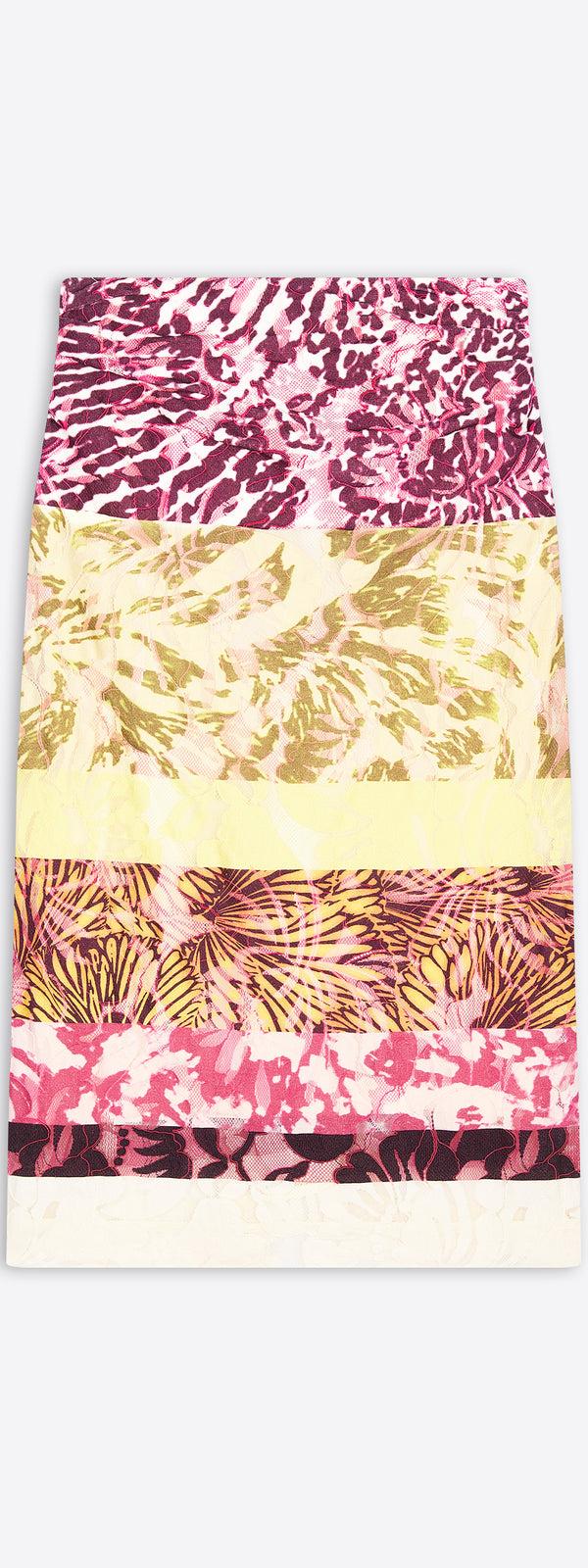 dries van noten Printed skirt burgundy