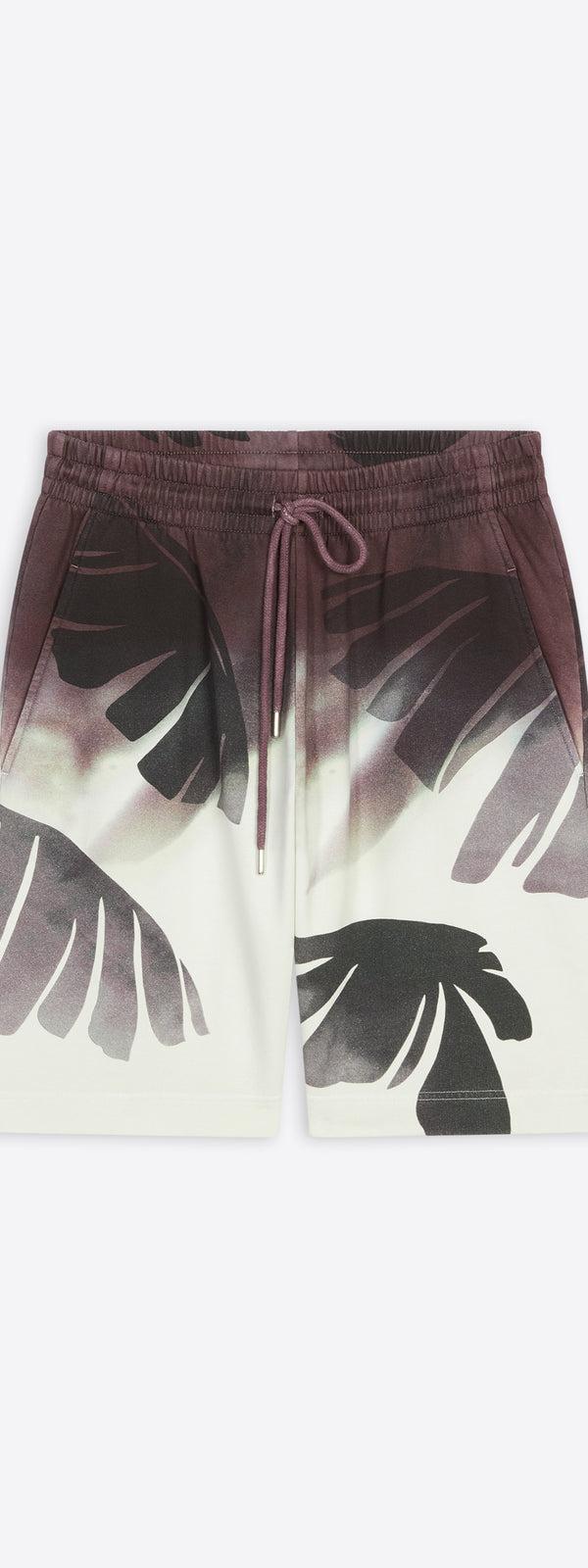 dries van noten Printed sweatshorts burgundy