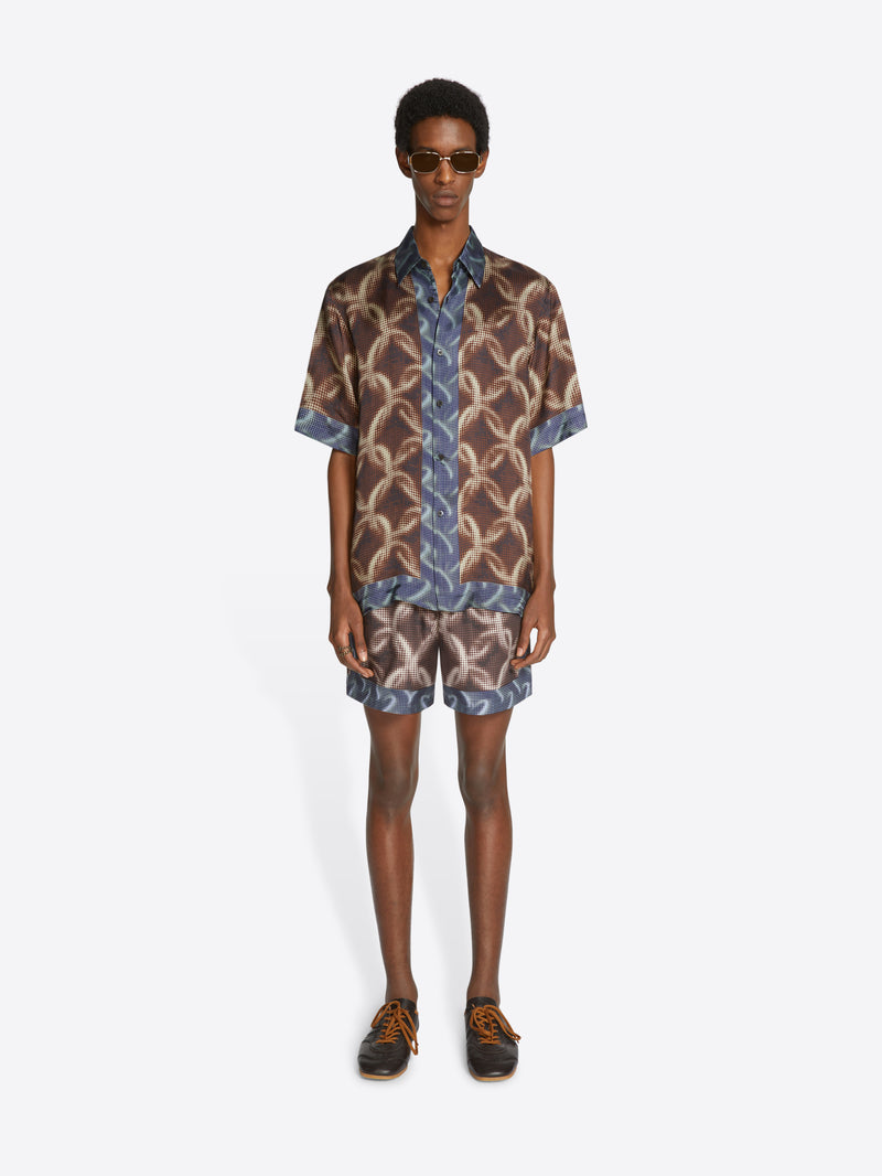 Dries Van Noten Printed Swim Shorts Dessin A