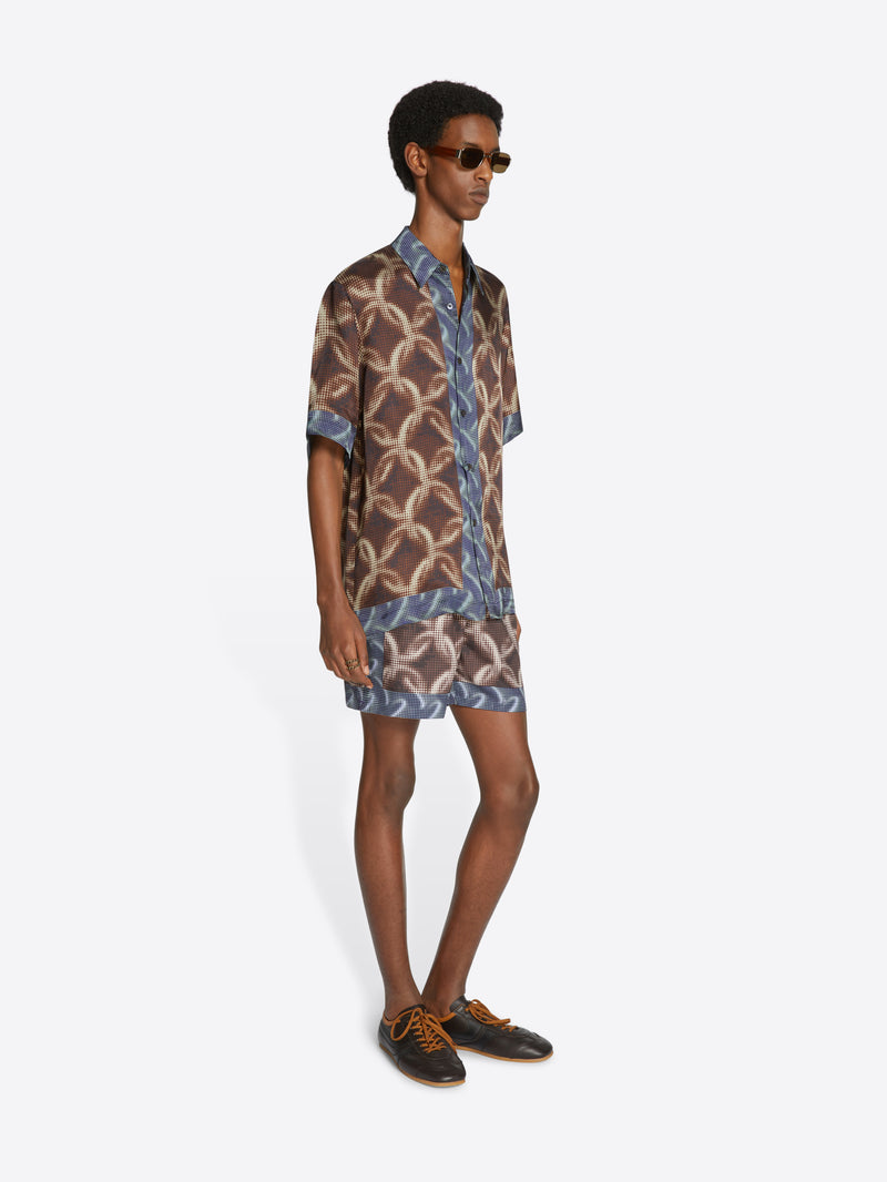 Dries Van Noten Printed Swim Shorts Dessin A