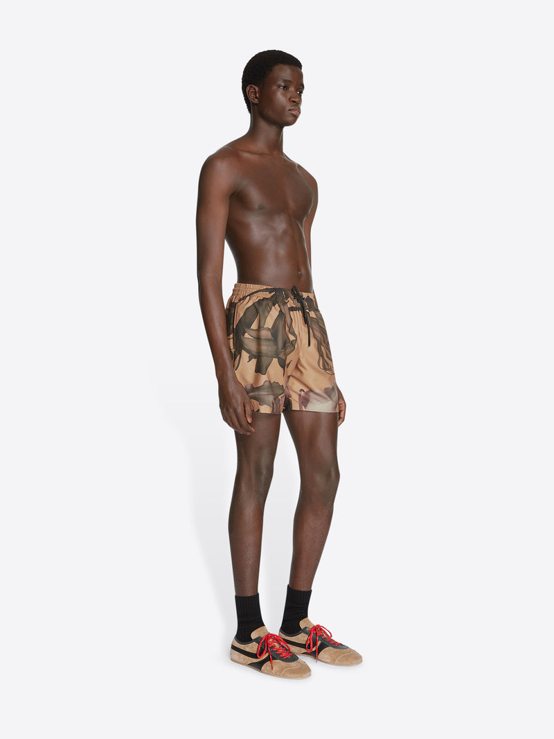 Dries Van Noten Printed Swim Shorts OCRA