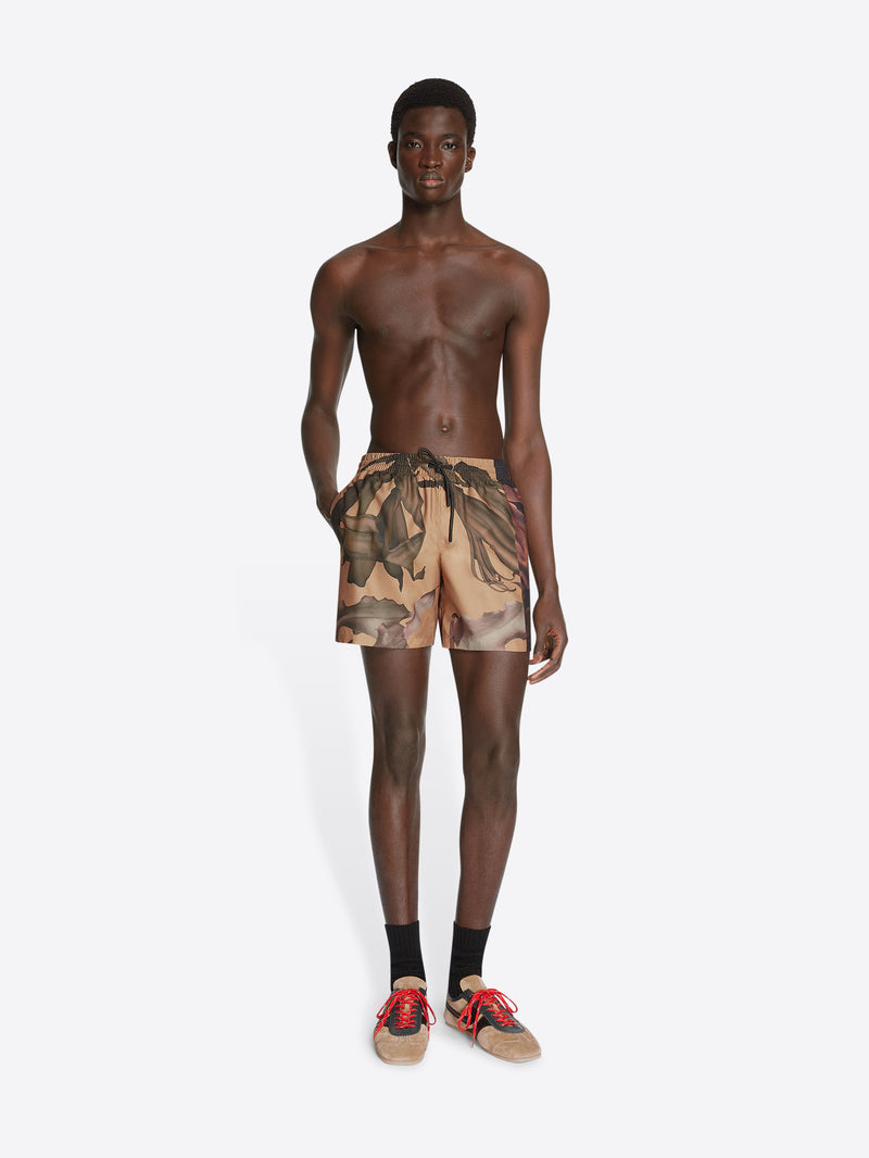 Dries Van Noten Printed Swim Shorts OCRA