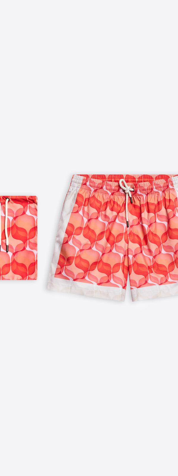 dries van noten Printed swim shorts red