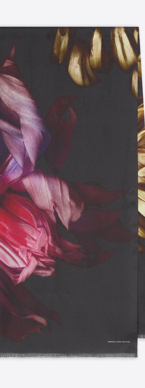 dries van noten Printed viscose scarf DESSIN A