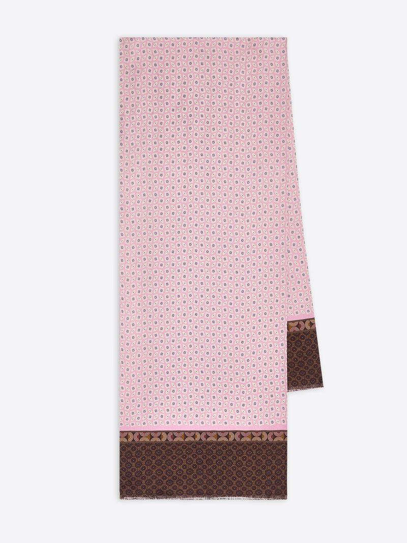 Dries Van Noten Printed Viscose Scarf PINK