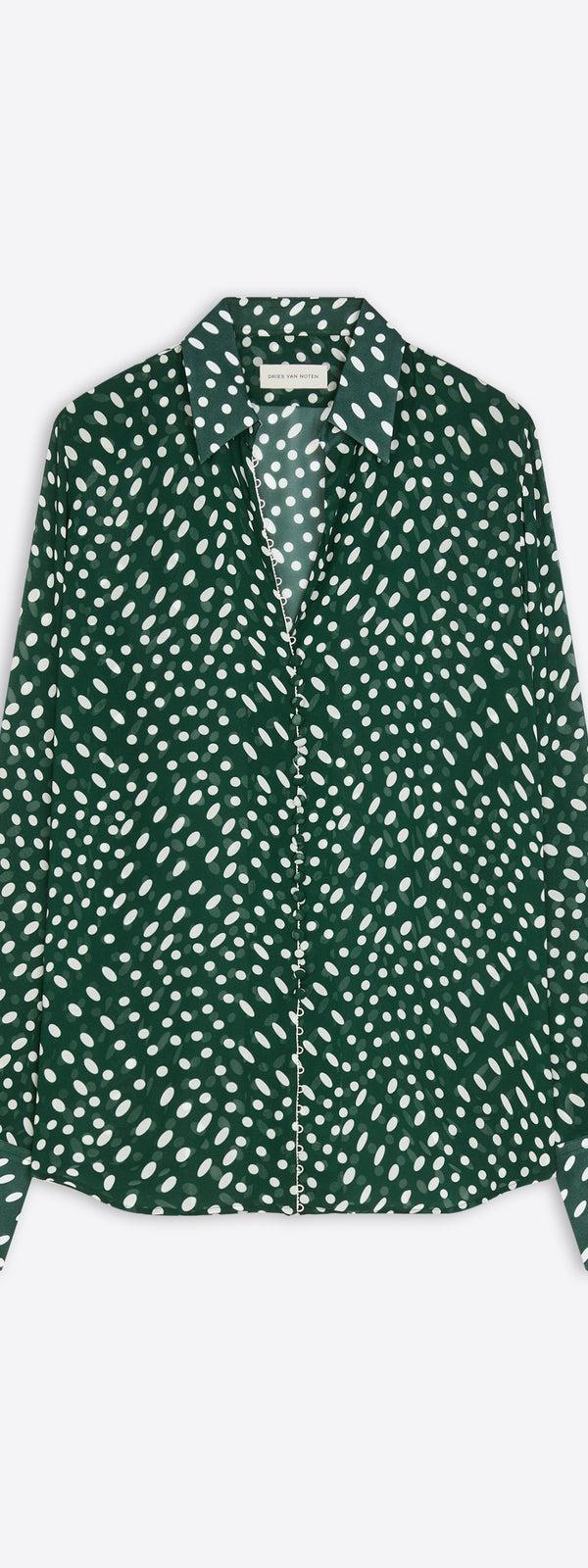 dries van noten Printed viscose shirt BOTTLE