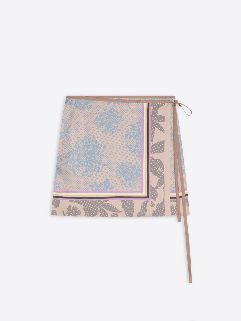 Dries Van Noten Printed Wrap Skirt DESSIN B