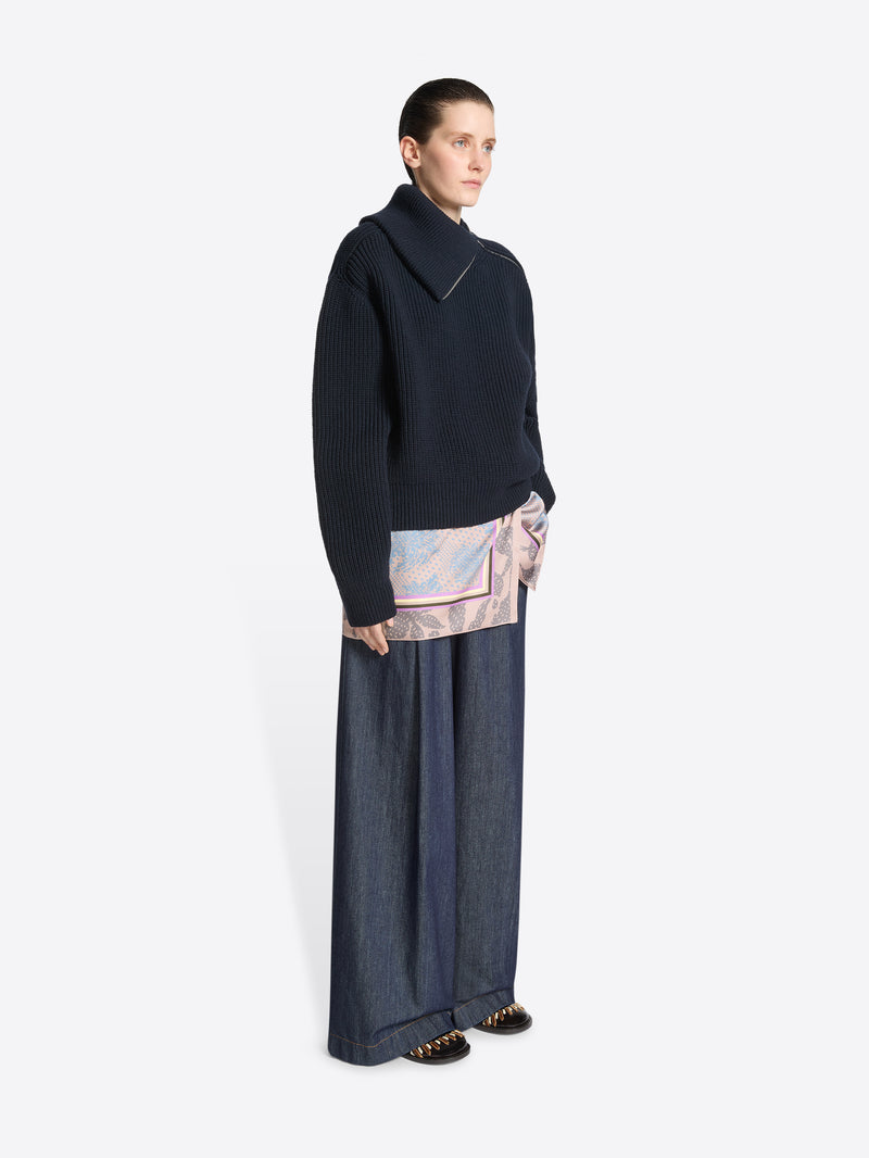 Dries Van Noten Printed Wrap Skirt DESSIN B