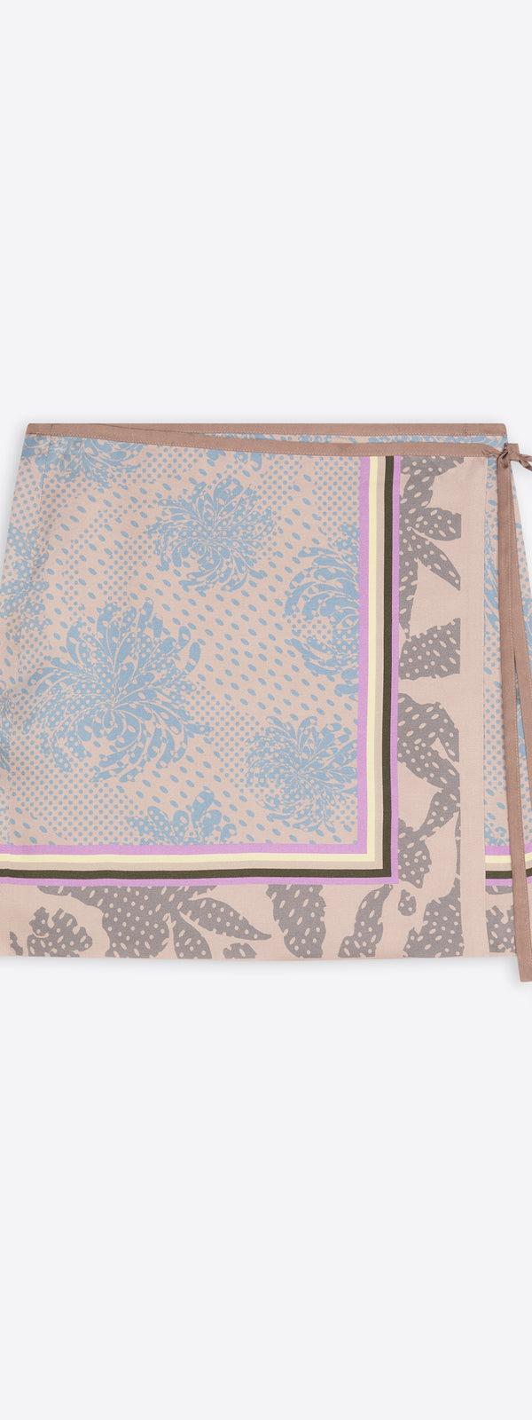 dries van noten Printed wrap skirt DESSIN B