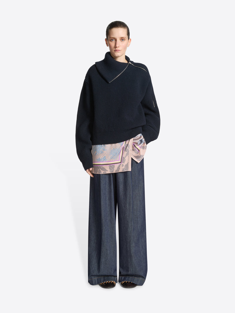Dries Van Noten Printed Wrap Skirt DESSIN B