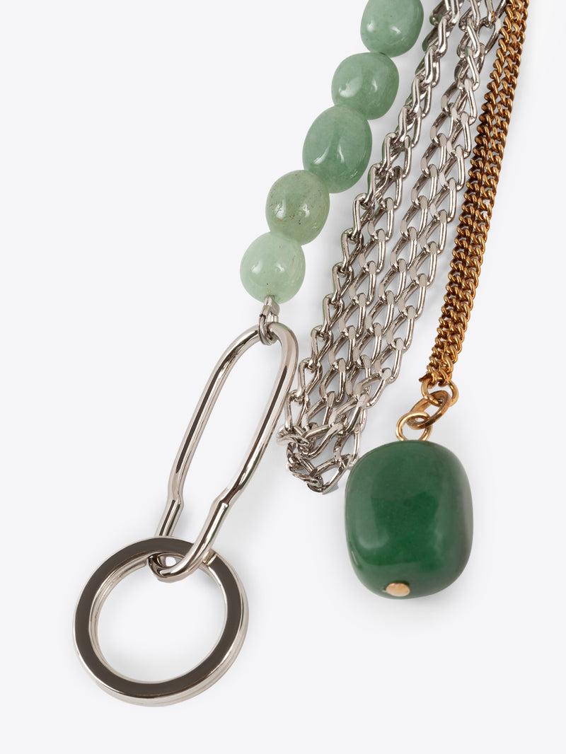 Dries Van Noten Safety Pin Brooch Light Green