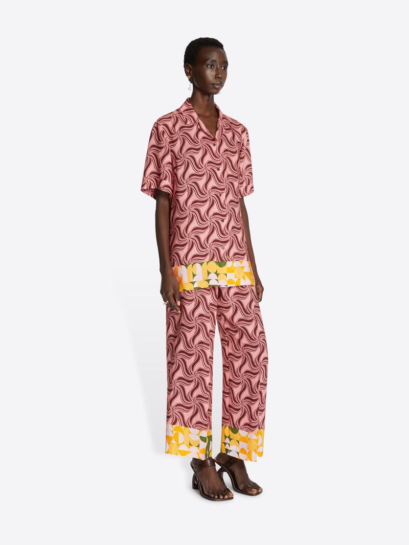 Dries Van Noten Short Sleeve Shirt Pink