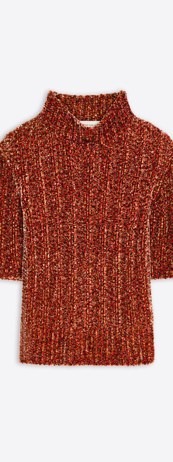 dries van noten Short sleeved sweater PEACH