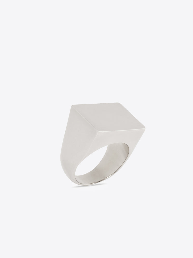 Dries Van Noten Signet Ring Antic Silver