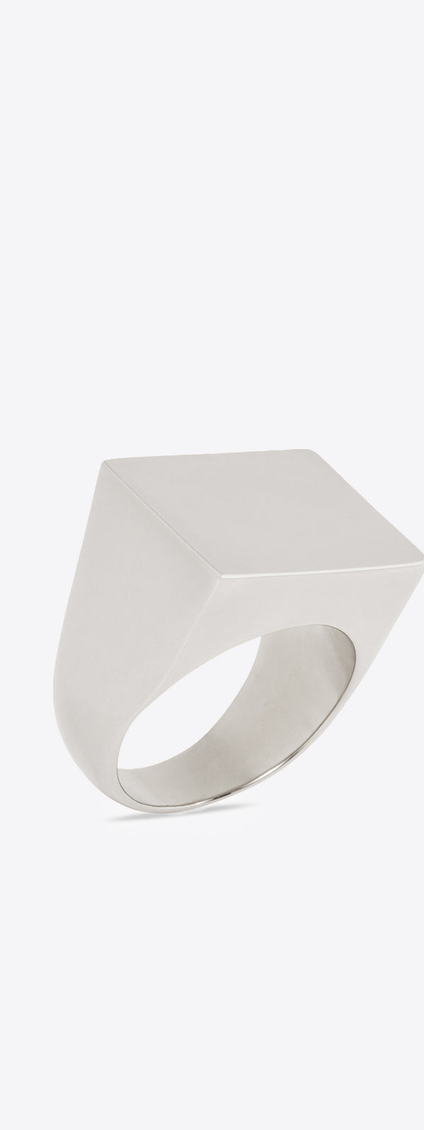 dries van noten Signet ring antic silver