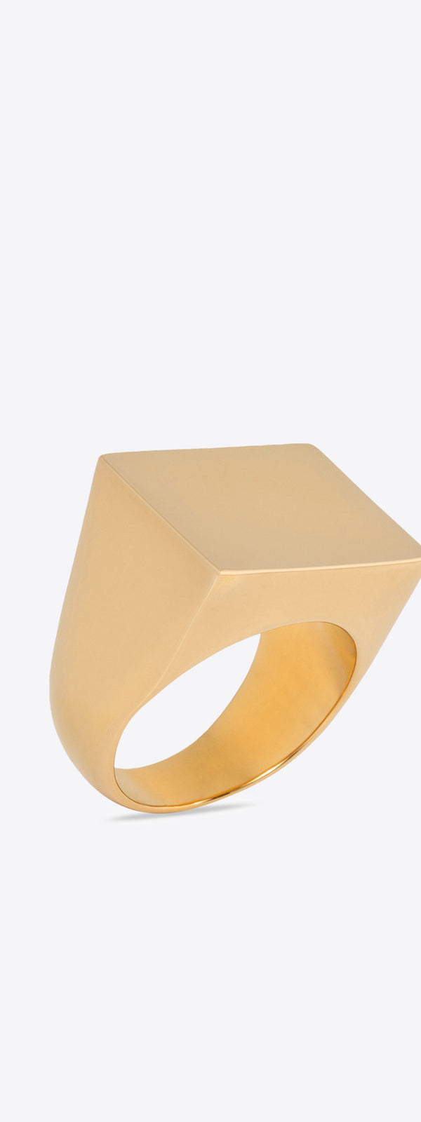 dries van noten Signet ring mat gold