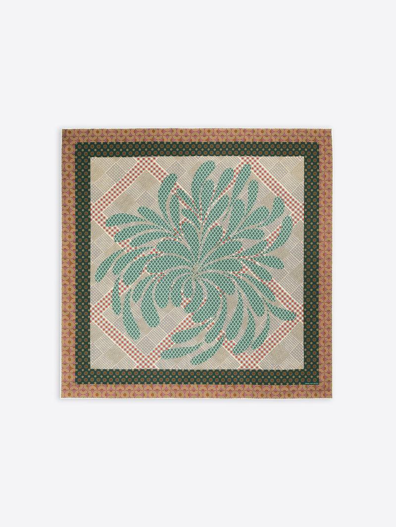 Dries Van Noten Silk Square Scarf PEACH