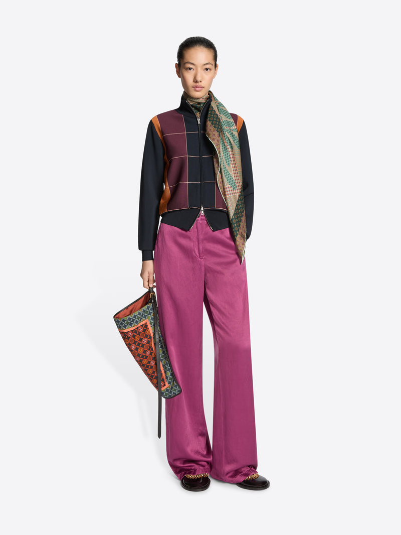 Dries Van Noten Silk Square Scarf PEACH