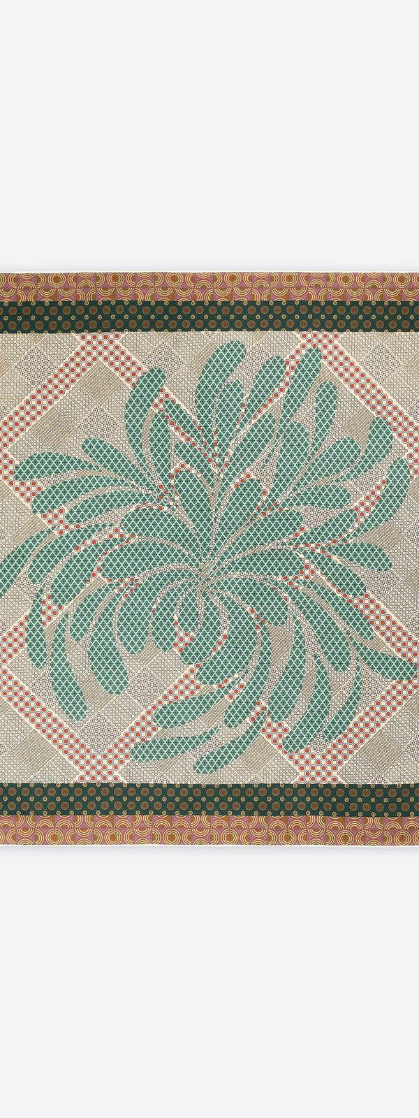 dries van noten Silk square scarf PEACH