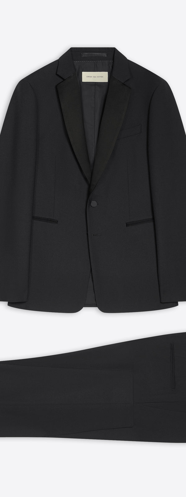 dries van noten Slim fit tuxedo BLACK