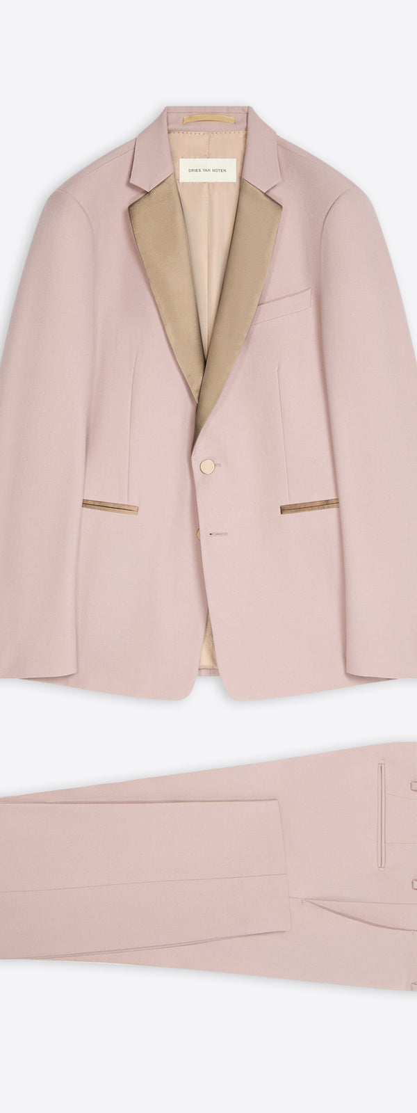 dries van noten Slim fit tuxedo LIGHT LILAC