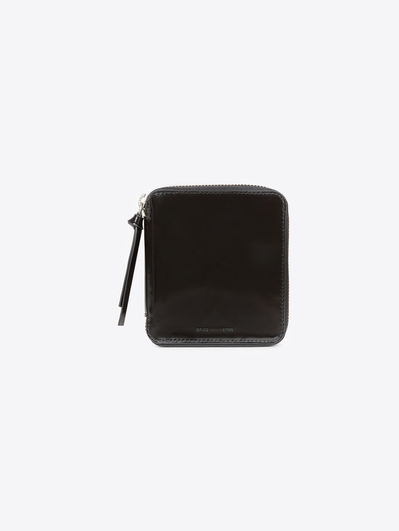Dries Van Noten Square Zip Wallet Black