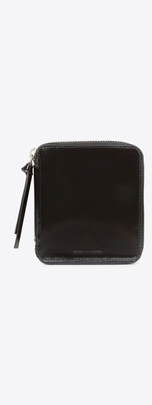 dries van noten Square zip wallet black