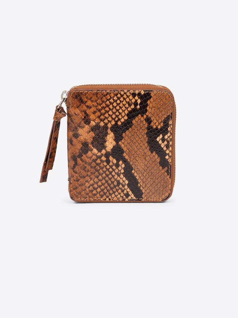 Dries Van Noten Square Zip Wallet Tan