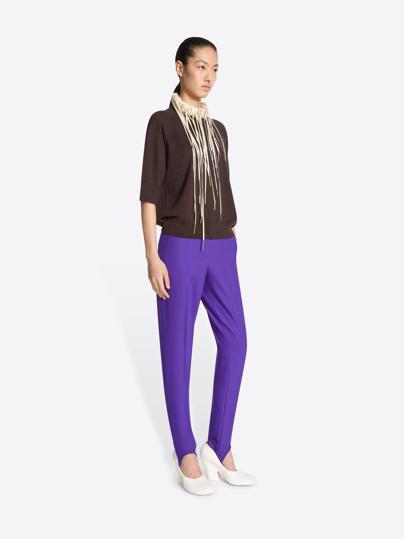 Dries Van Noten Stirrup Pants PURPLE