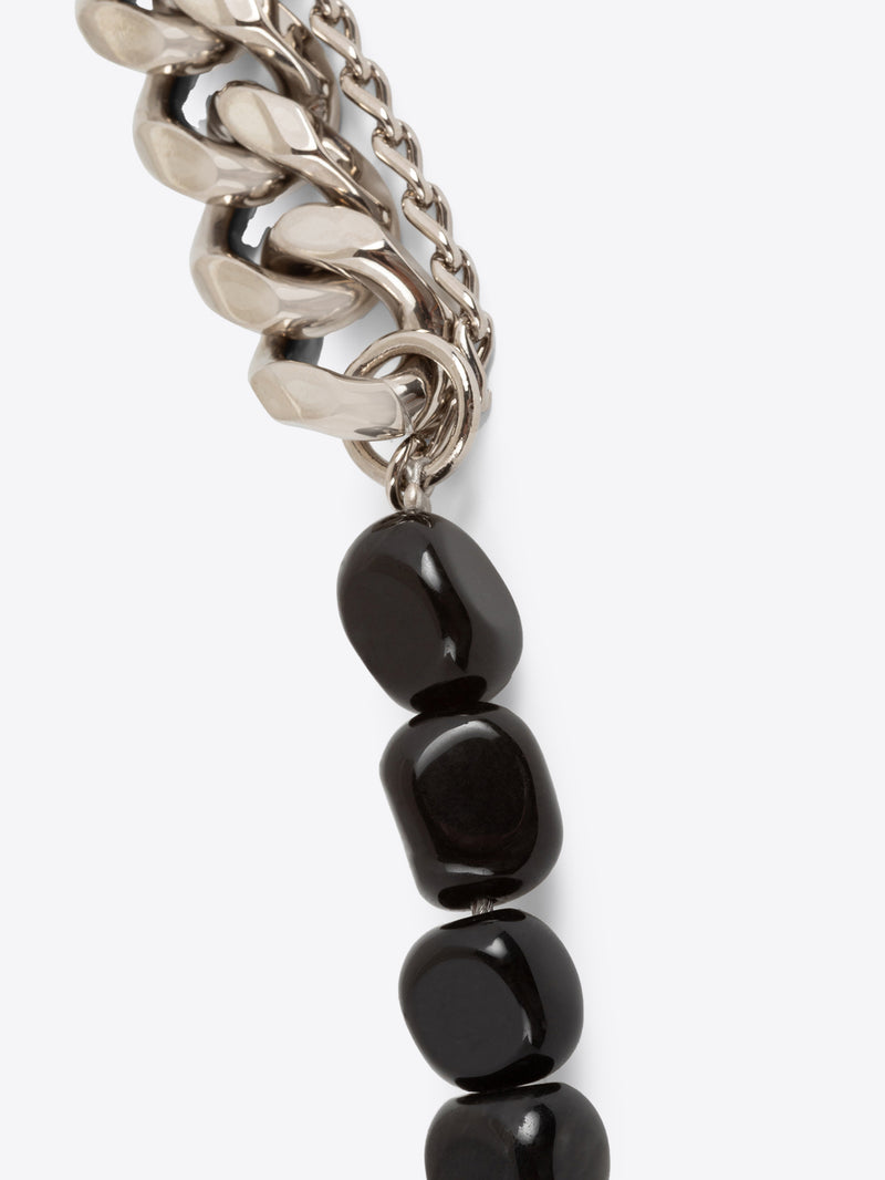 Dries Van Noten Stone Chain Bracelet Black