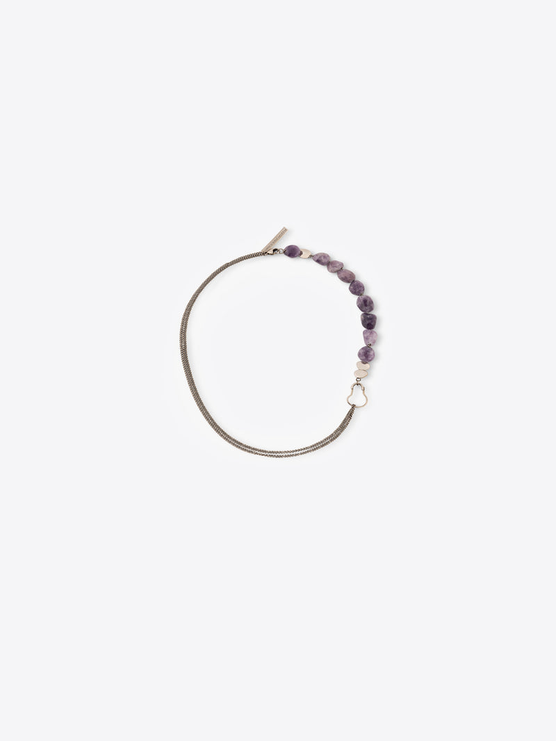 Dries Van Noten Stone Chain Bracelet PURPLE