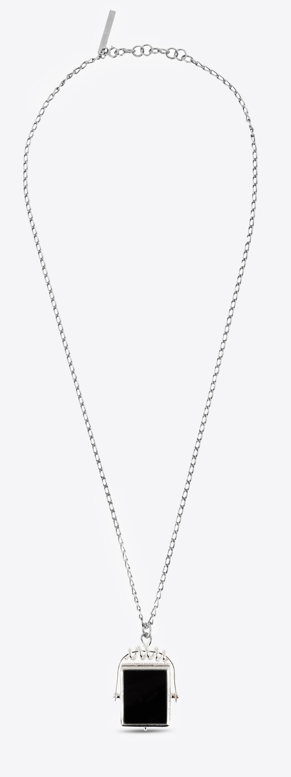dries van noten Stone pendant necklace black