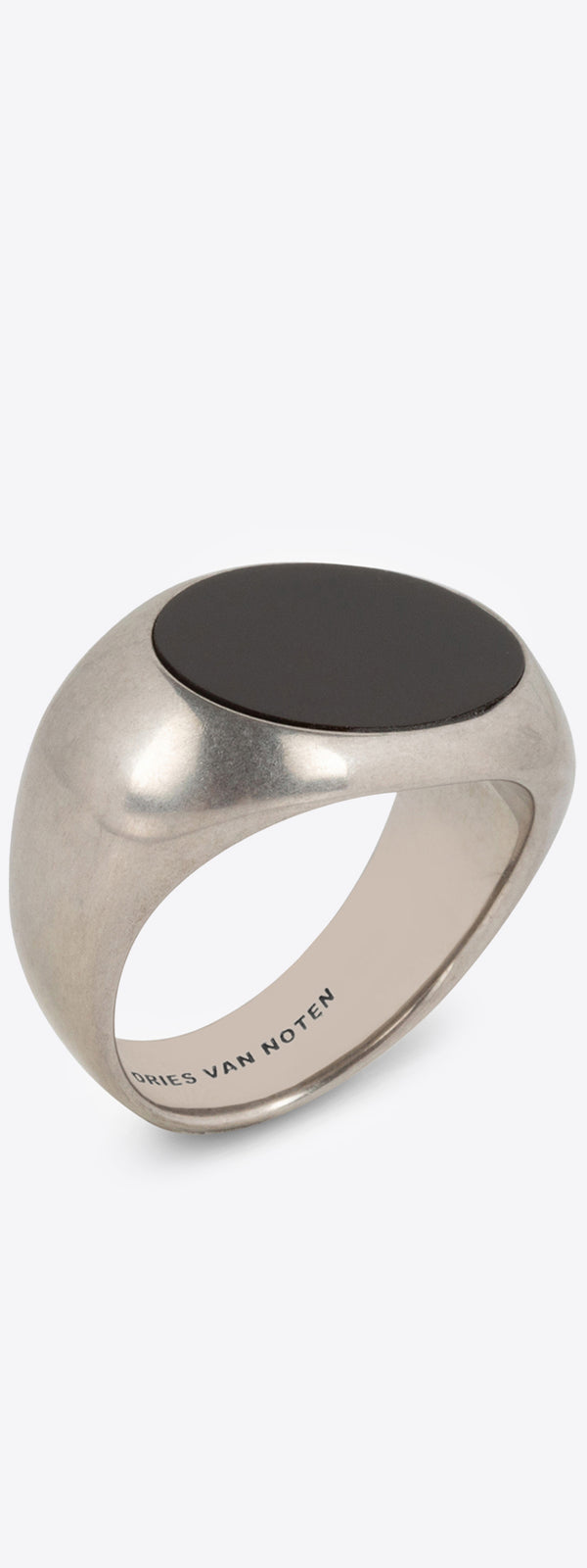 dries van noten Stone signet ring black