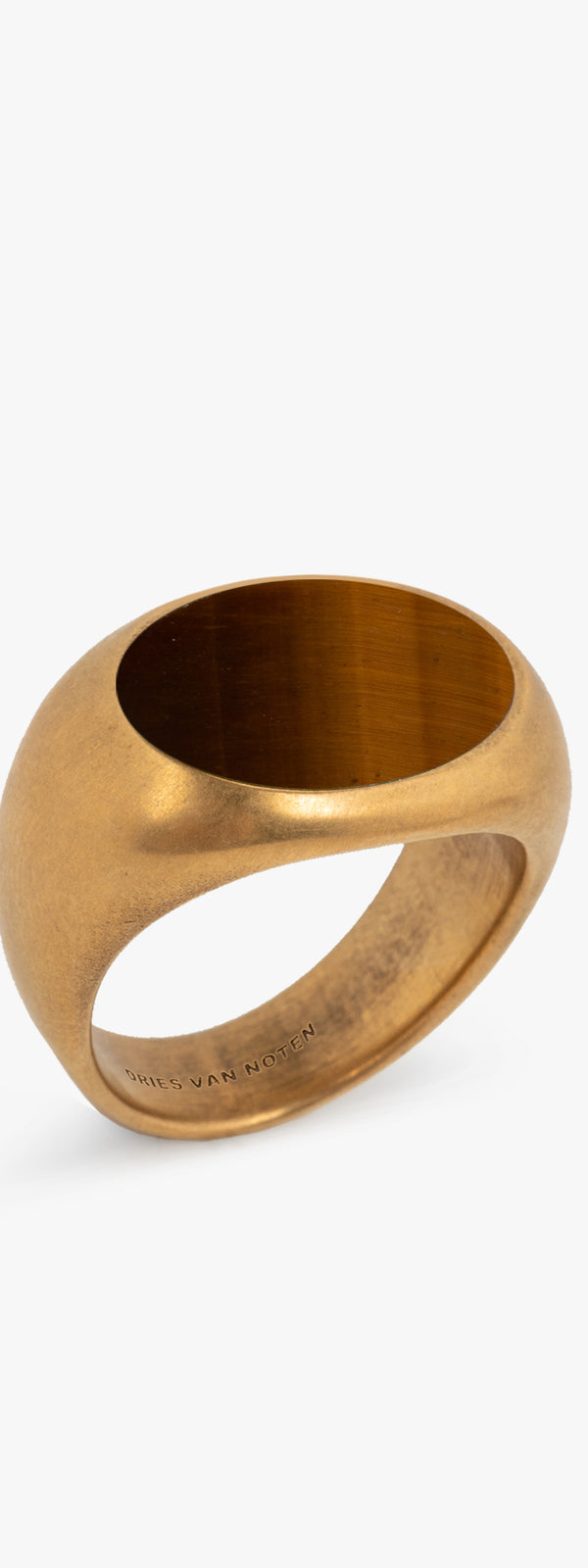 dries van noten Stone signet ring TIGER EYE