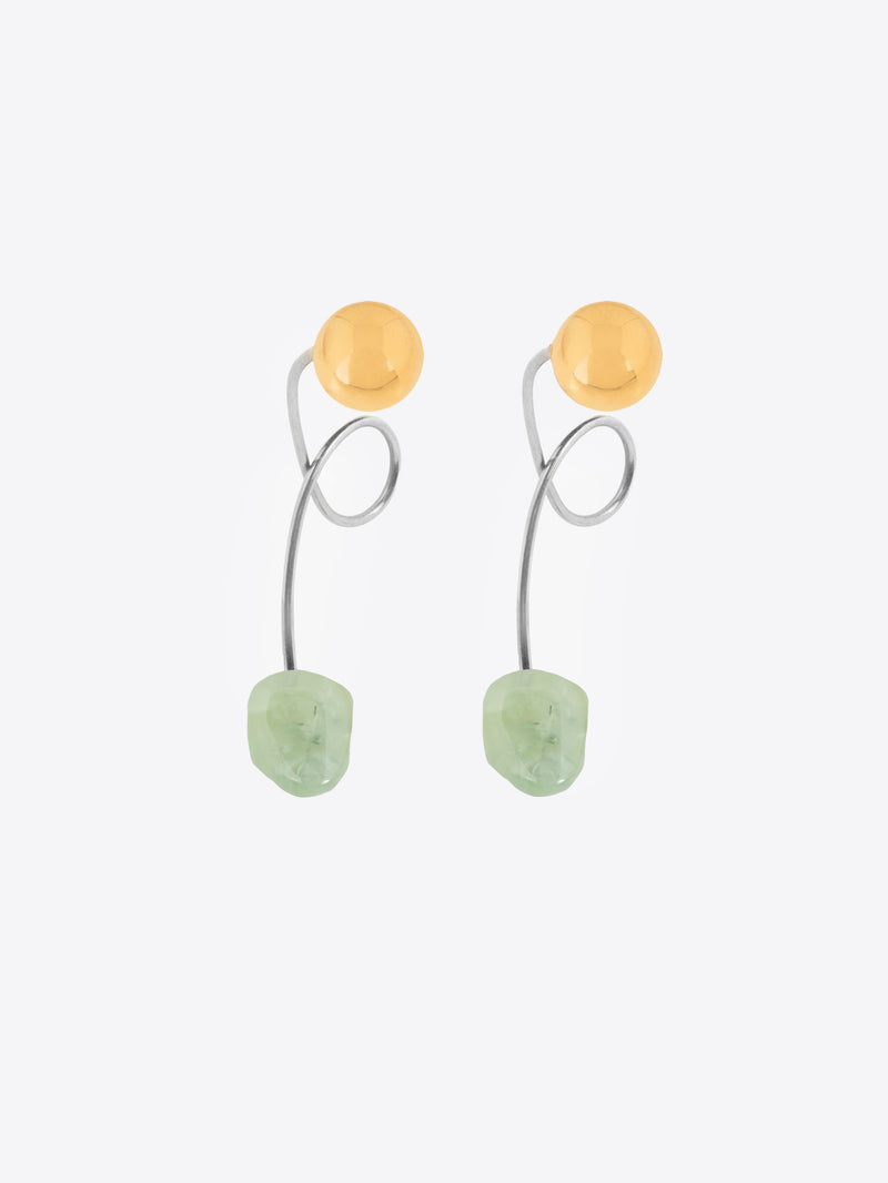 Dries Van Noten Stone Stud Earrings PASTEL